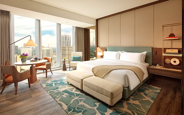 Inside a Deluxe King Room at the new Mandarin Oriental Makati Manila